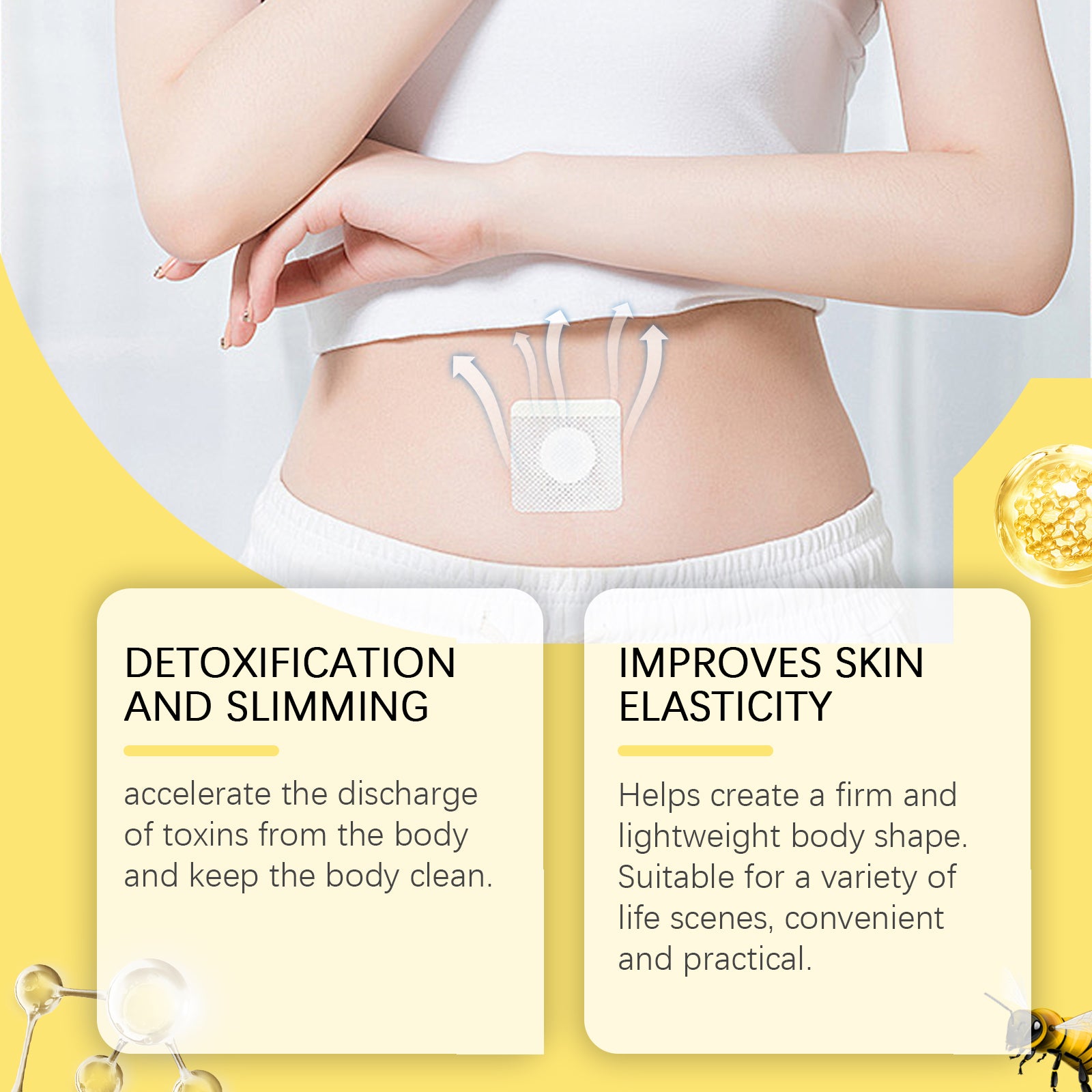 West Month Beevenom Slimming Patch Tightens, Lifts Belly And Draws In Belly To Shape Light, Beautiful And Considerate - 5 - CJ