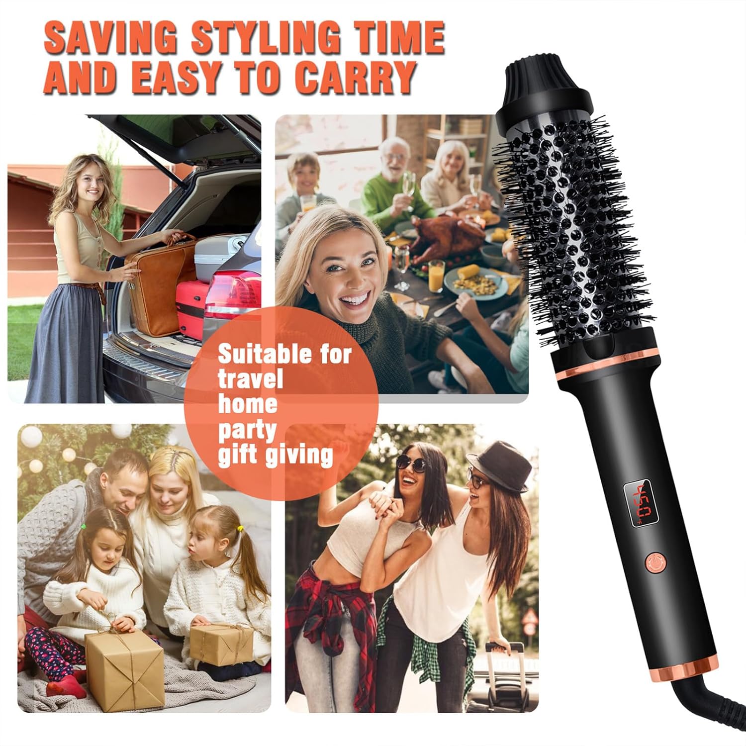 Hot - Air Brushes Thermal Brush 1.5 Inch Curling Iron Volumizing Brush - 5 - CJ