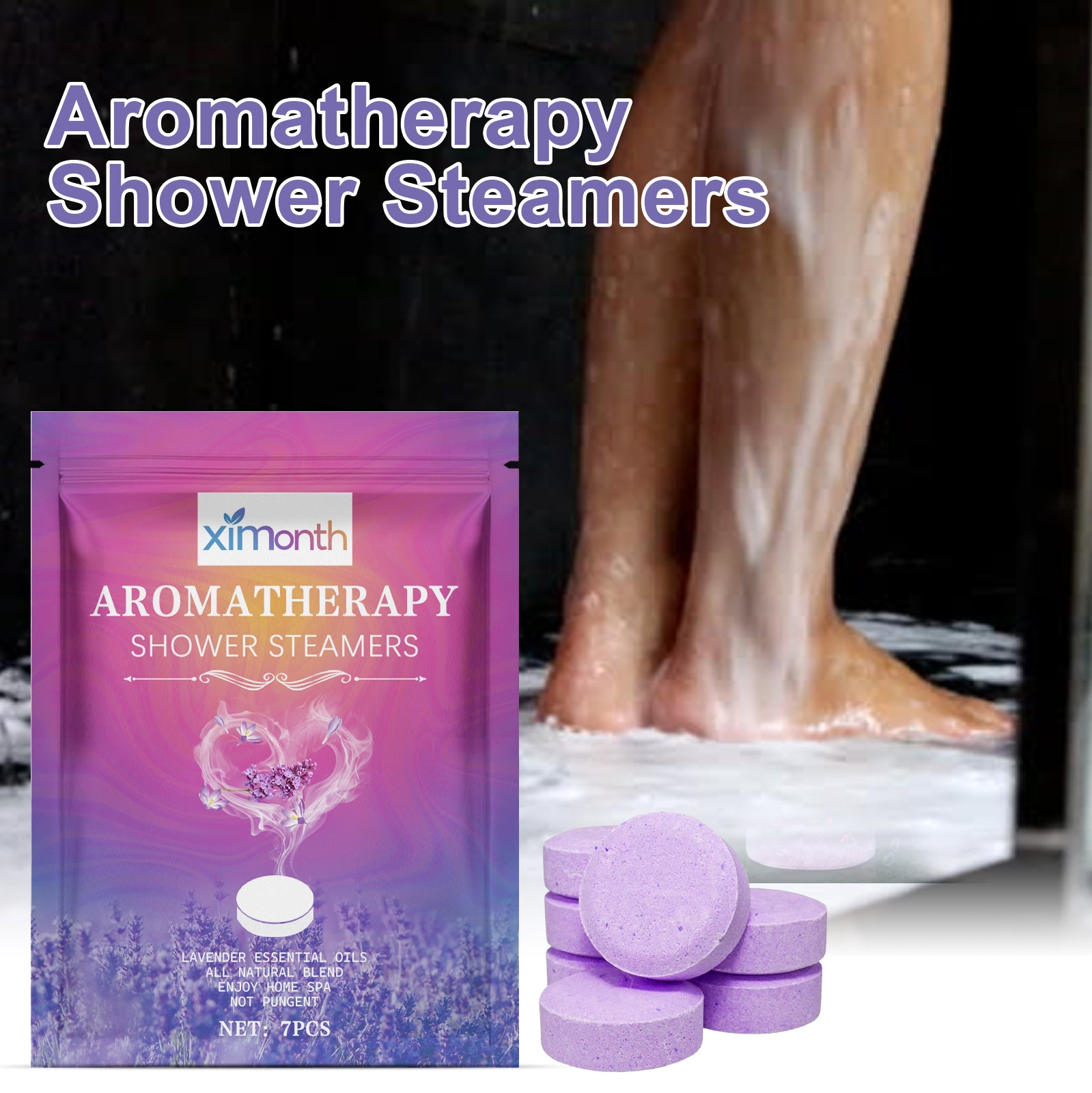 Ximonth Scented Shower Tablets, Body Cleansing And Moisturizing Skin Care Bathroom Home Bath Bath Cleansing Tablets - 5 - CJ