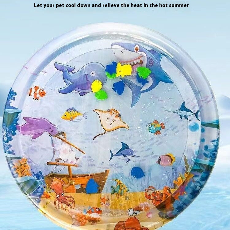 Summer Cooling Pet Water Bed Cushion Ice Pad Dog Sleeping Square Mat For Puppy Dogs Cats Pet Kennel Cool Cold - 0 - CJ
