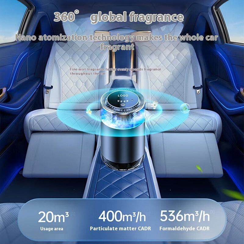 Car Aromatherapy Diffuser Cloud Mist Air Freshener Auto Decoration Natural Fragrance Auto Decoration Tool For RVs Trucks Sedans - 0 - CJ