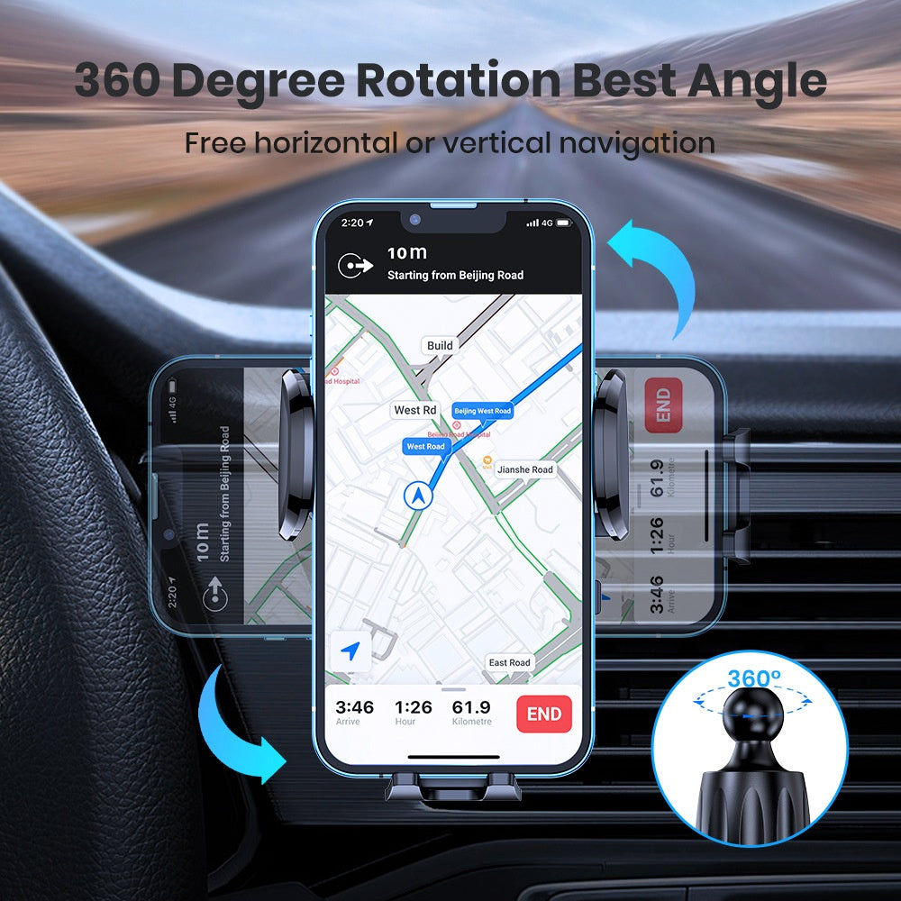 Car Rotating Air Outlet With Hook Multifunctional For Navigator Universal Mobile Phone Holder - 0 - CJ