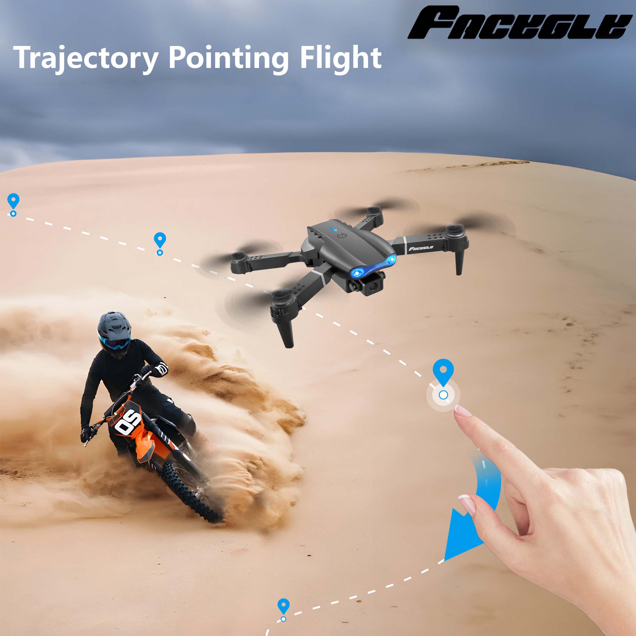 E99 Drone Quadcopter Dual Camera HD Aerial Photography Remote Control - 5 - CJ