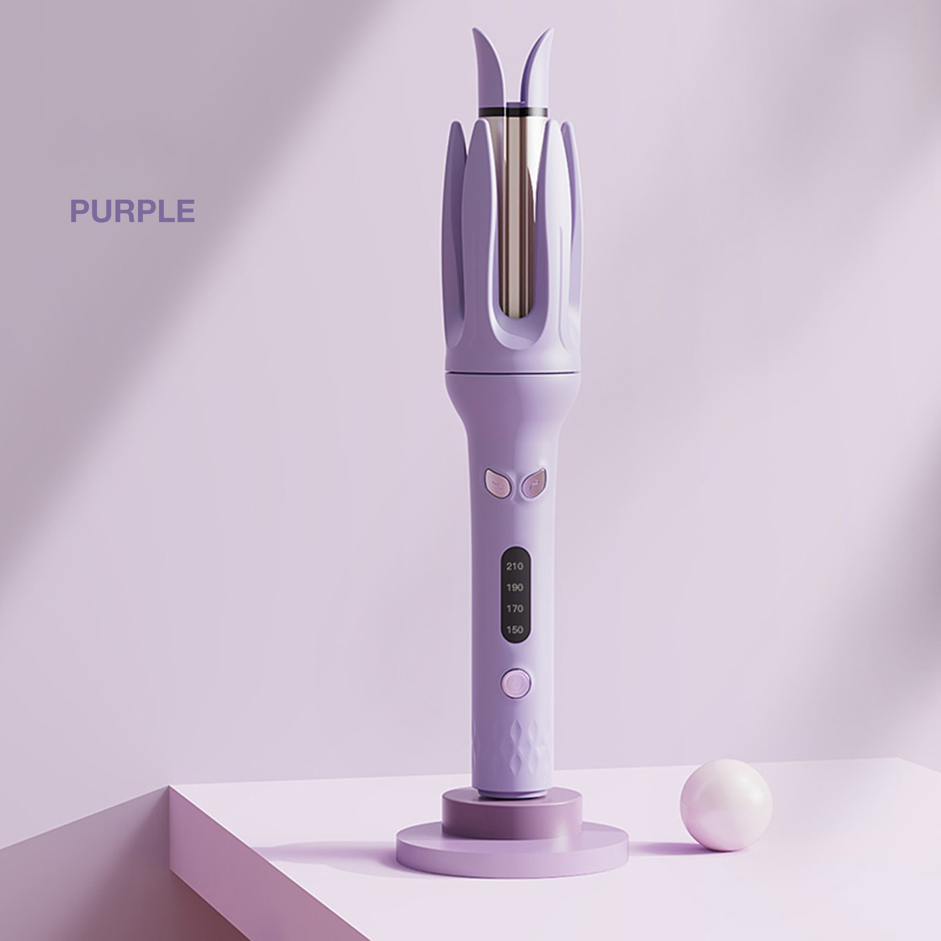 Spin And Curl, Automatic Hair Curling Iron For Healthy & Shiny, Effortless Curls & Waves, 28mm Barrel Hair Curler With 4 Temperature - adjusting Mode, Preset Temperature Settings For Each Hair Texture, - 5 - CJ