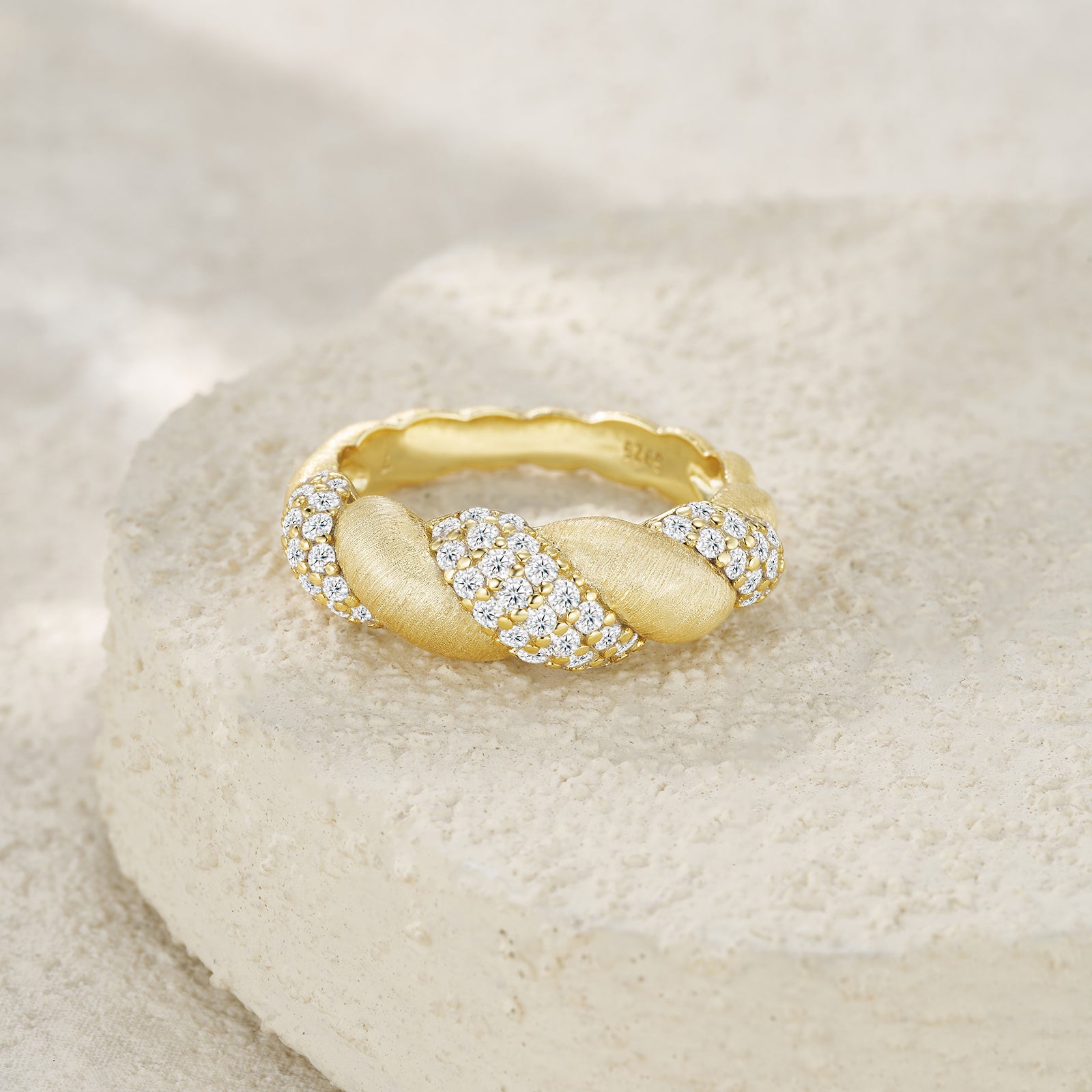 1Tengman - A Fashionable Jewelry Accessory Set With Moissanite S925 Sterling Silver And Gold - plated Diamond Prohibit TikTok sales - 5 - CJ