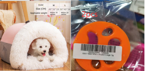 New Splice Portable Pet Nest Portable Autumn And Winter Warm Dog Nest Moisture - proof Long Fur Cat Nest Cross Border Pet Nest - 0 - CJ
