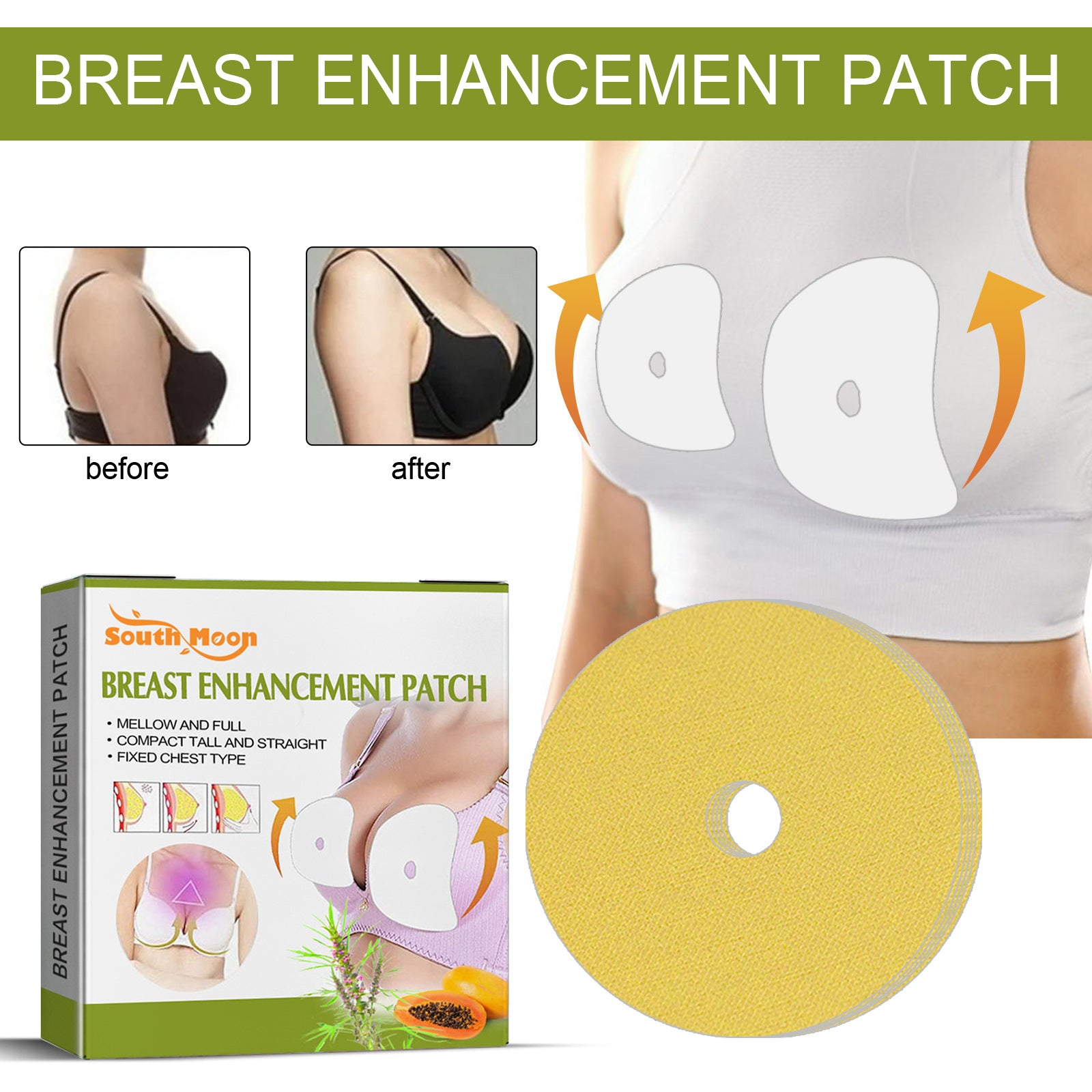 South Moon Breast Enhancement Patches For Firming, Preventing Sagging, Gathering And Lifting, And Breathable Fuller And More Beautiful Bust - 5 - CJ