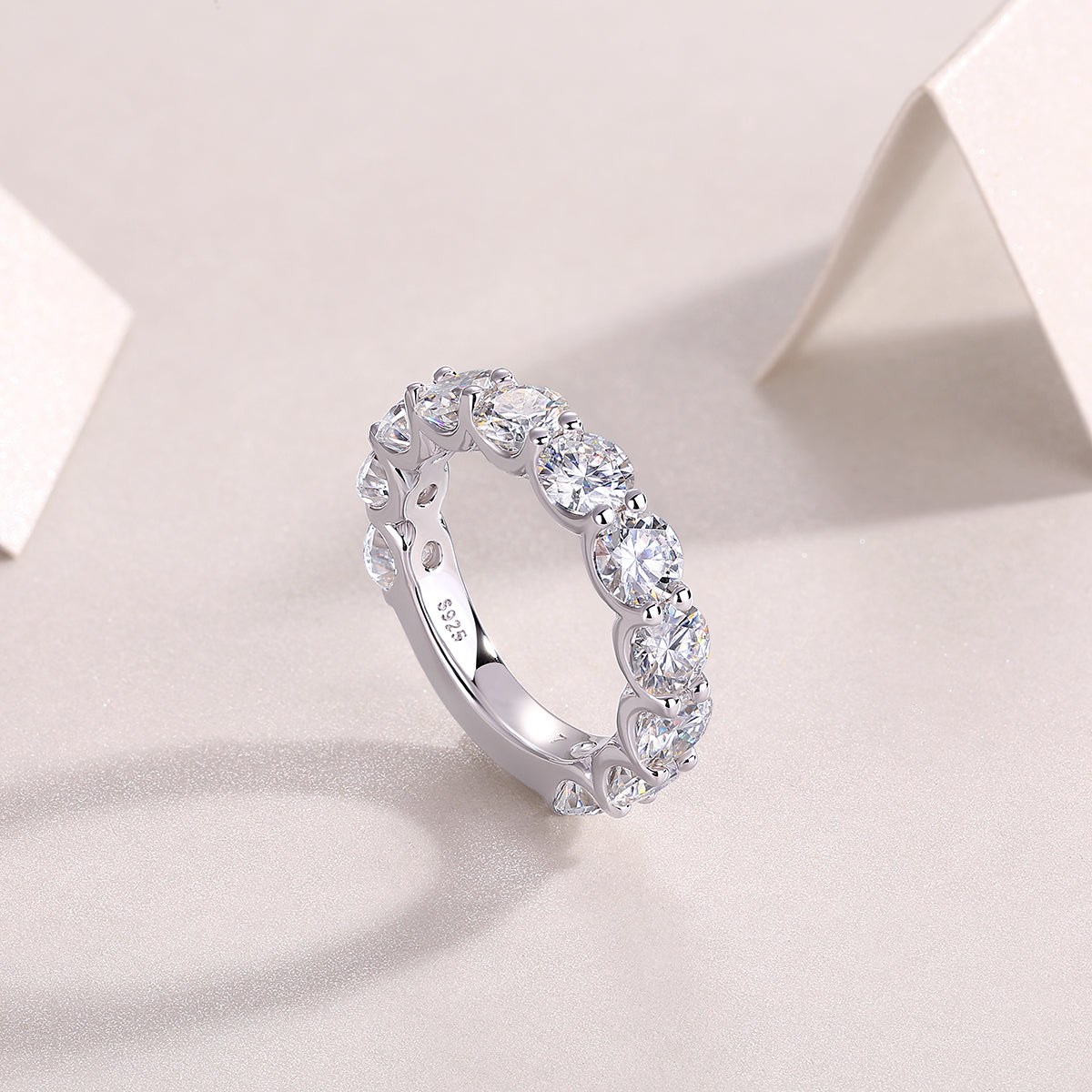 1Dazzling Moments - A Fashionable And Luxurious Jewelry Accessory Set With Moissanite S925 Sterling Silver And Platinum - plated Diamond Prohibit TikTok sales - 5 - CJ