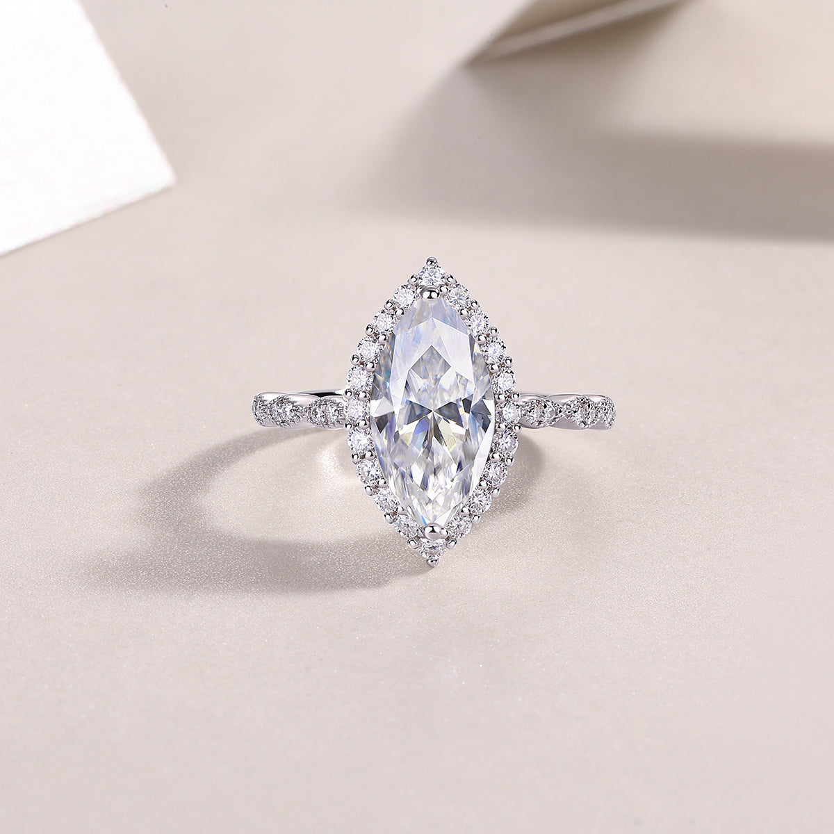1Starlight Craze - A Fashionable Diamond Jewelry Piece Set With Moissanite S925 Sterling Silver And Platinum Diamond Ring Prohibit TikTok sales - 5 - CJ