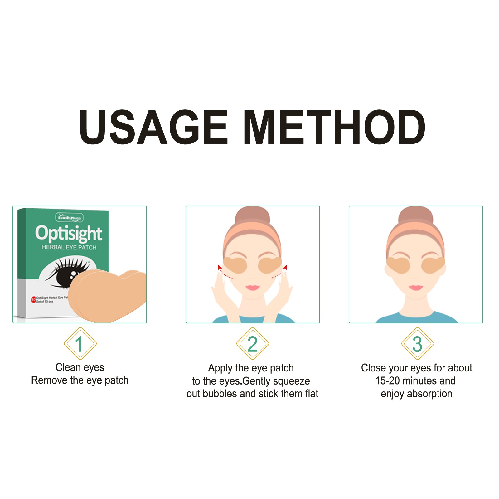 South Moon Ai Cao Eye Protection Patch Box For Staying Up Late, Dry Eyes, Dry Eyes, Cold Compress Patch, Moxibustion, Student Vision Protection Patch - 5 - CJ