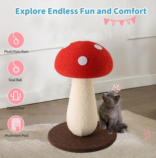 Large Size Cat Scratching Board, 23.6 Inch L Shape Cat Scratching Pad Wall Mounted, Cat Scratching Board With Ball Toy For Indoor Cats To Play - 5 - cjdroshippping