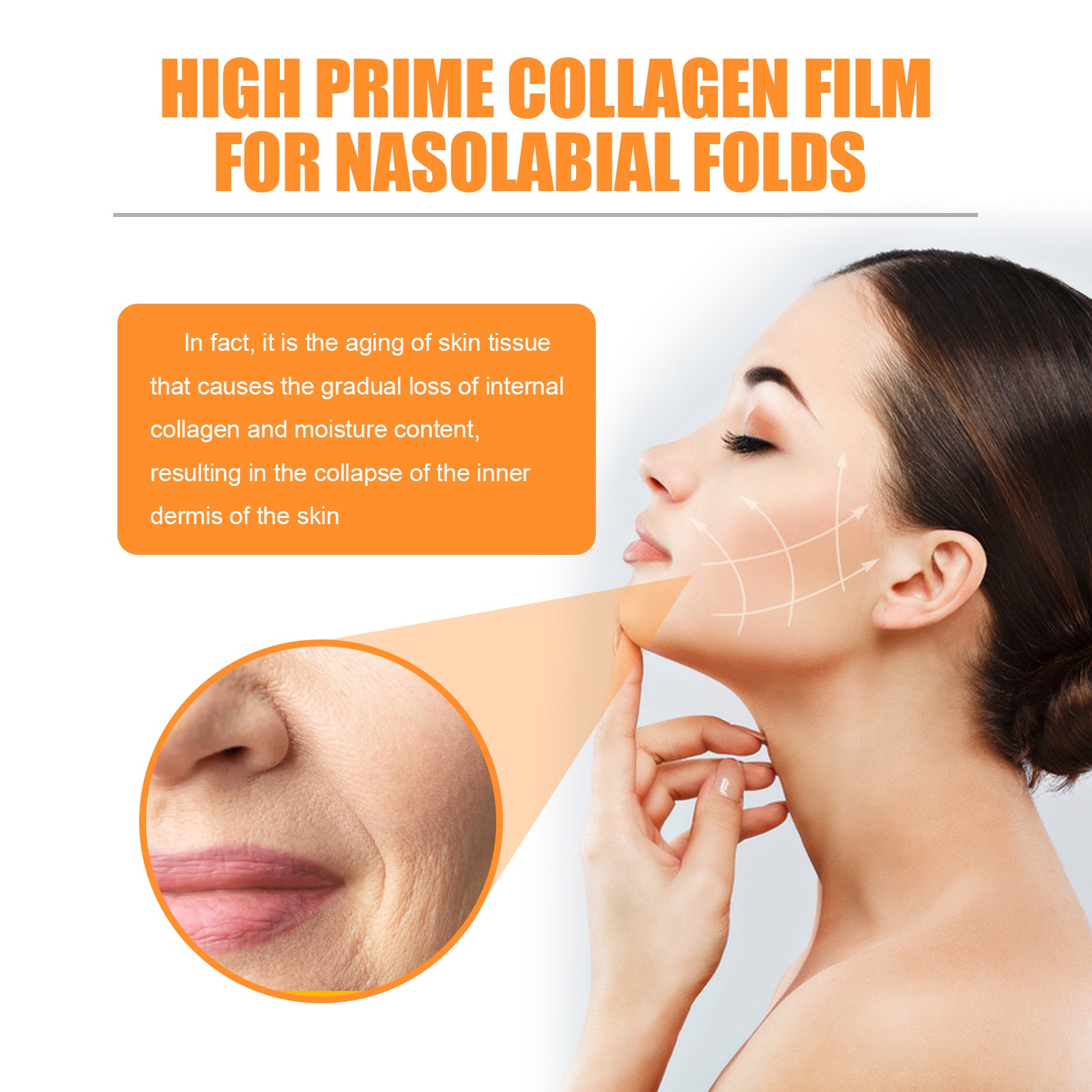 EELHOE High Prime Collagen Film For Nasolabial Folds, Lighten Fine Lines By Moisturizing Lines And Firming Skin - 5 - CJ