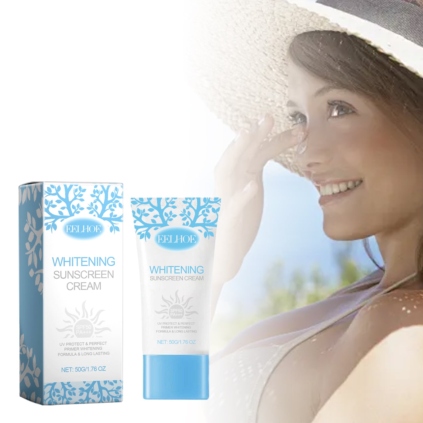 Eelhoe Nicotinamide Whitening Protective Cream, Summer Outdoor Protection Isolation Moisture Clear, Refreshing And Non - Sticky - 5 - CJ