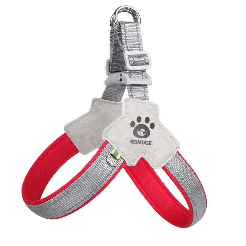 Pet Dog Cat Harness, Pet Harness With LeashSet, Adjustable Puppy Harness ComfortableReflective Easy Control Dog With Leather Leash,.No - Pull No Choke Pet Harness For TrainingWalking - 5 - CJ