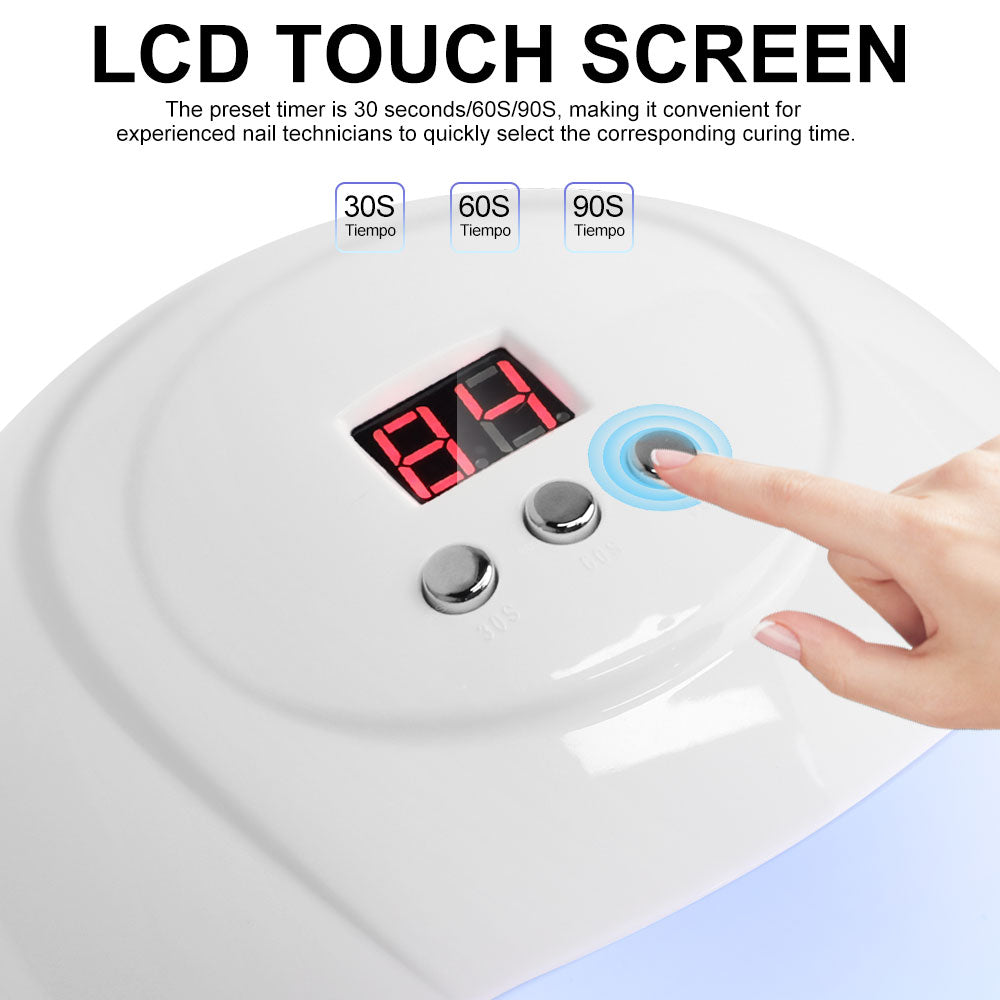 UV LED Nail Lamp Professional Nail Dryer For Gel Polish Led Lamp For Gel Nails 3 Timers White - 5 - CJ