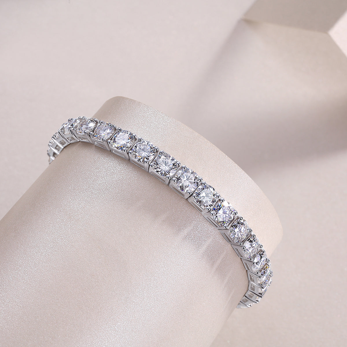 1Gravitation Luxury Fashion Mossan Diamond S925 Silver Bracelet Prohibit Tk Sales - 5 - CJ