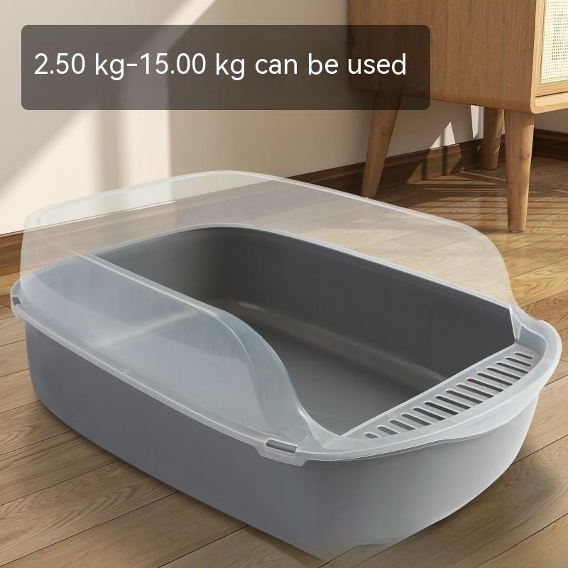 Semi - closed Anti - sand Litter Box - 0 - CJ