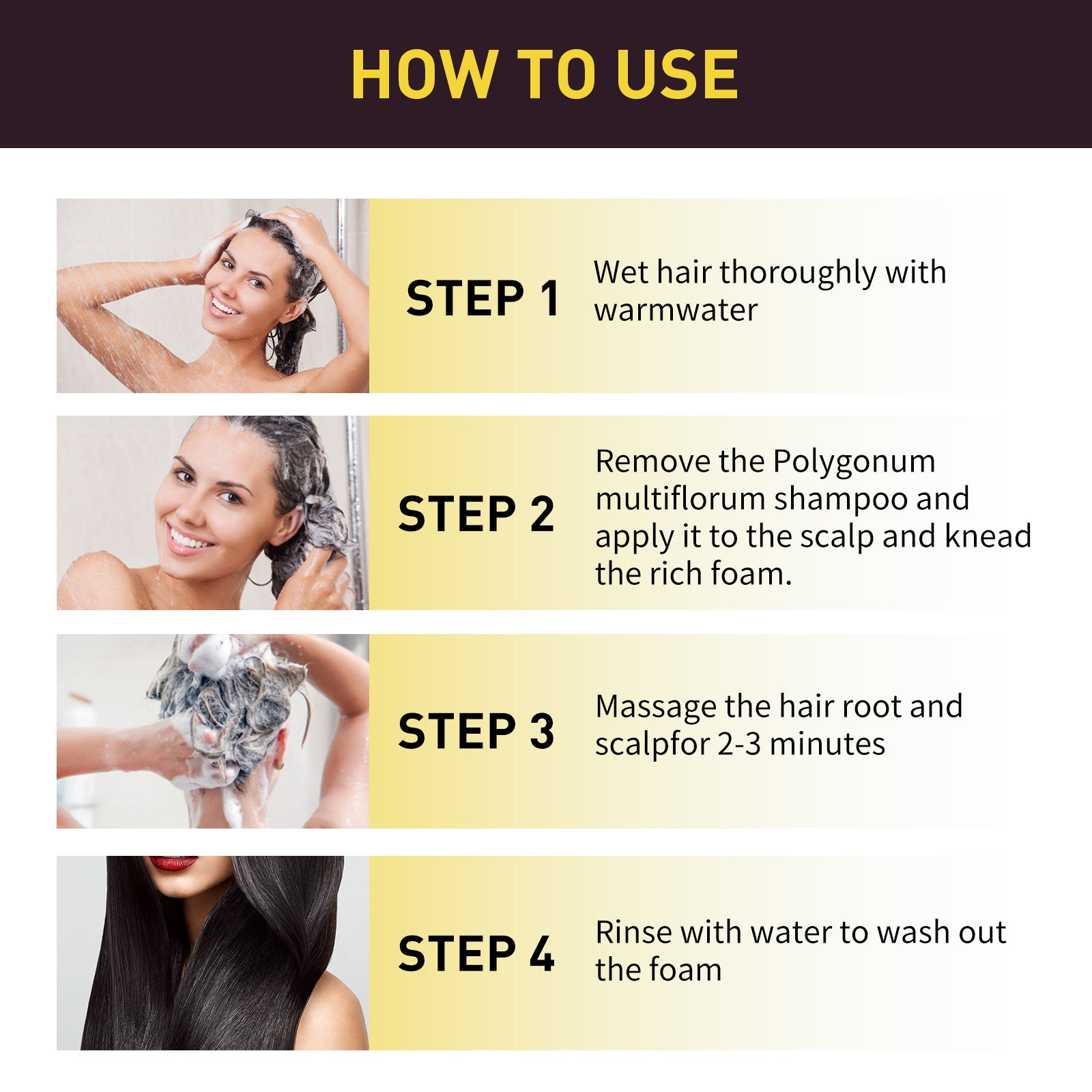 Removing Dandruff And Black Hair Shampoo Black - 5 - CJ