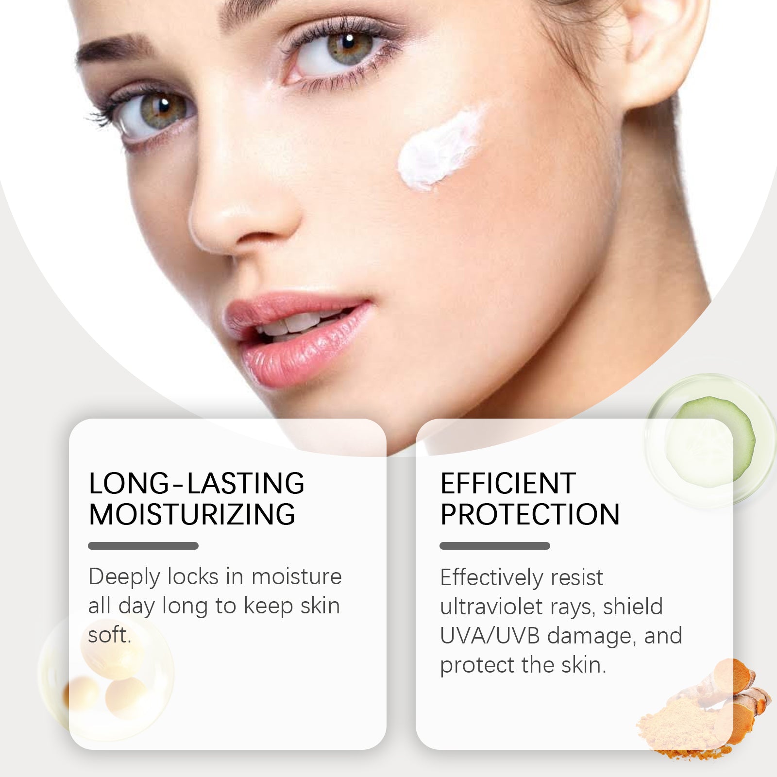 Hoygi Moisturizing Protective Cream, Summer Outdoor Uv Isolation Protection Refreshing Skin Moisturizing Protective Cream - 5 - CJ