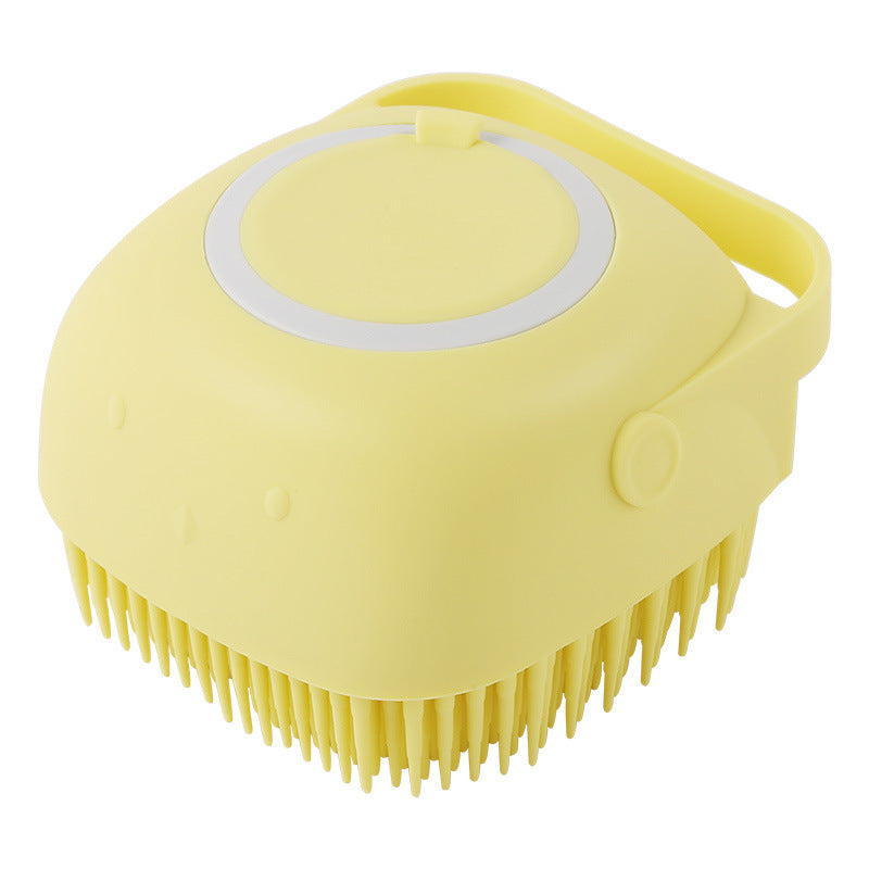 Silicone Dog Bath Massage Gloves Brush Pet Cat Bathroom Cleaning Tool Comb Brush For Dog Can Pour Shampoo Dog Grooming Supplies - 0 - CJ