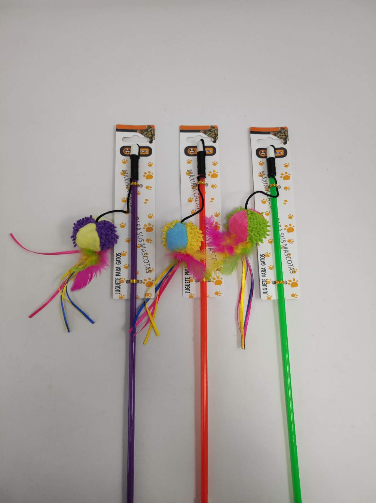 Colored Ball Cat Stick - 5 - CJ