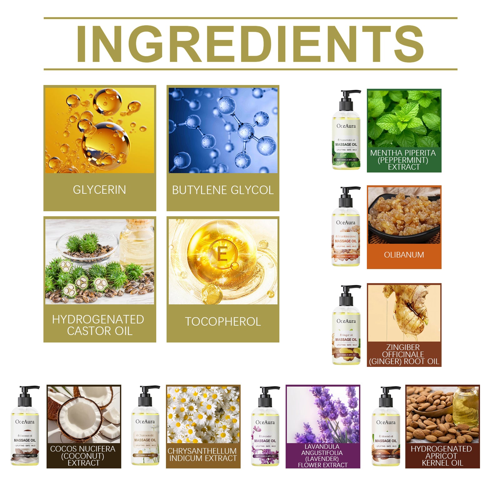 OceAura Almond Body Essential Oil Hydrating And Moisturizing Body Moisturizing Massage Essential Oil - 5 - CJ