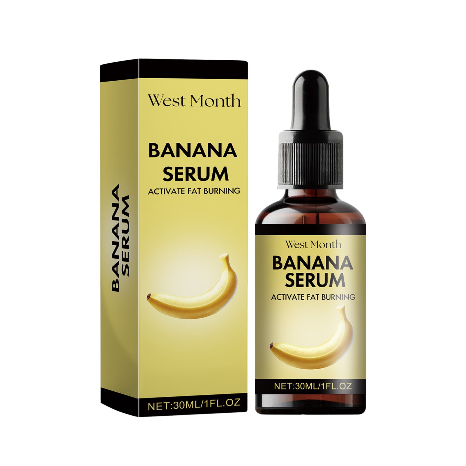 West&Month Banana Body Essential Oil Nourishes Waist Arm Light Skin Show Figure Massage Treatment - 5 - CJ