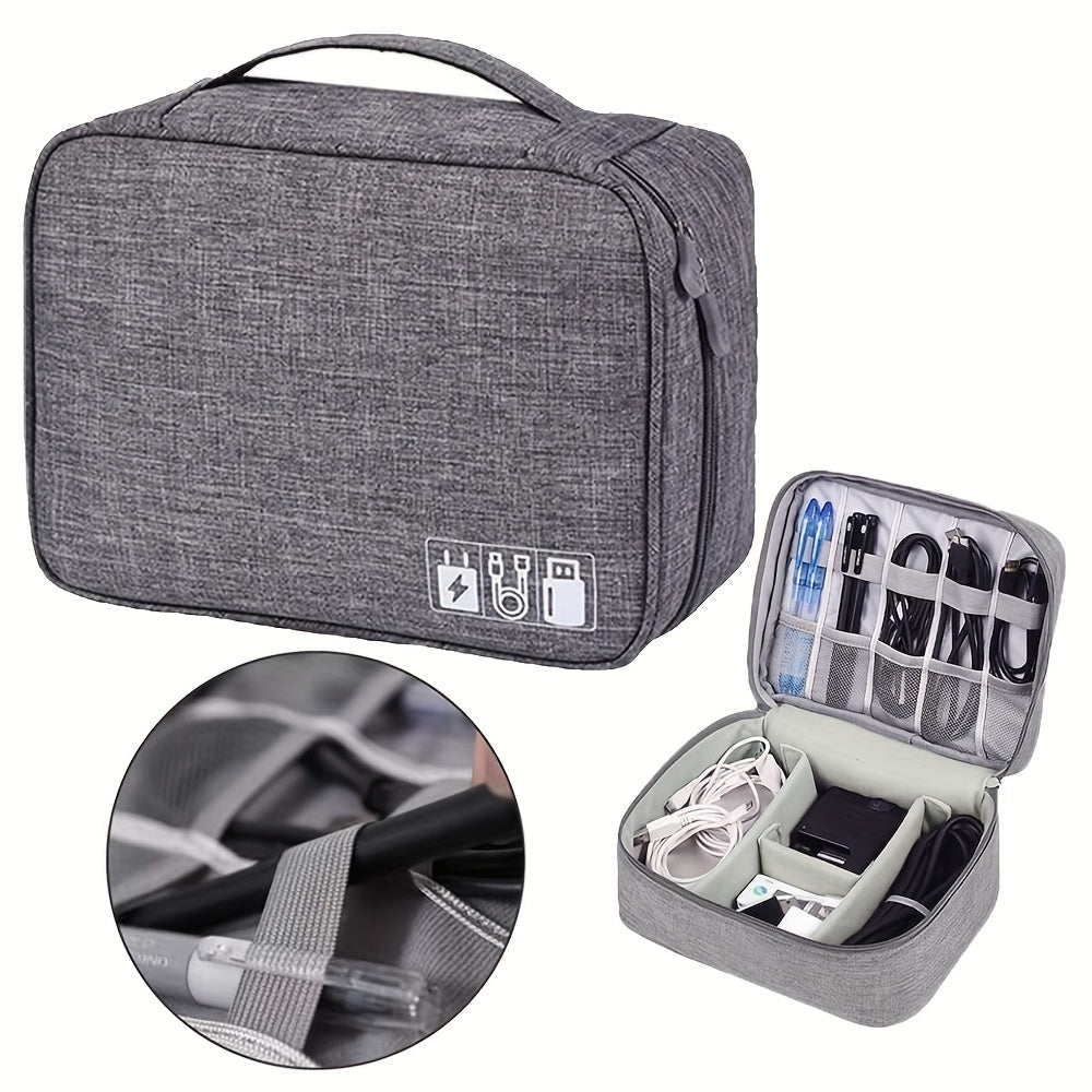 Electronics Organizer Travel Cable Organizer Bag Waterproof Portable Digital Storage Bag Electronic Accessories Case Cable Charger Organizer Case - 5 - CJ