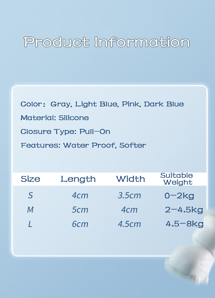 Dog Rain Boots 4Pcs Pet Dog Puppy Warm Waterproof Silicone Non - Slip Rain Boots Footwear Shoes Dog Cat Pet Toy Dog Rain Boots Dog Rain Shoes, Cat Rain Boots, Waterproof Foot Cover, Soft Bottom Shoes - 5 - CJ