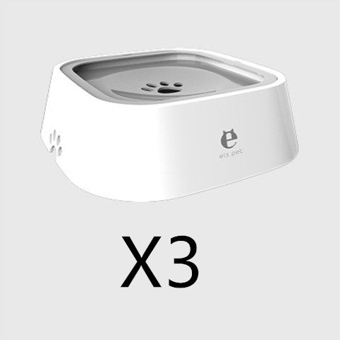 1.5L Cat Dog Water Bowl Carried Floating Bowl Anti - Overflow Slow Water Feeder Dispenser Pet Fountain ABS&PP Dog Supplies - 0 - CJ - Grey 3pcs - CJGY102545410JQ