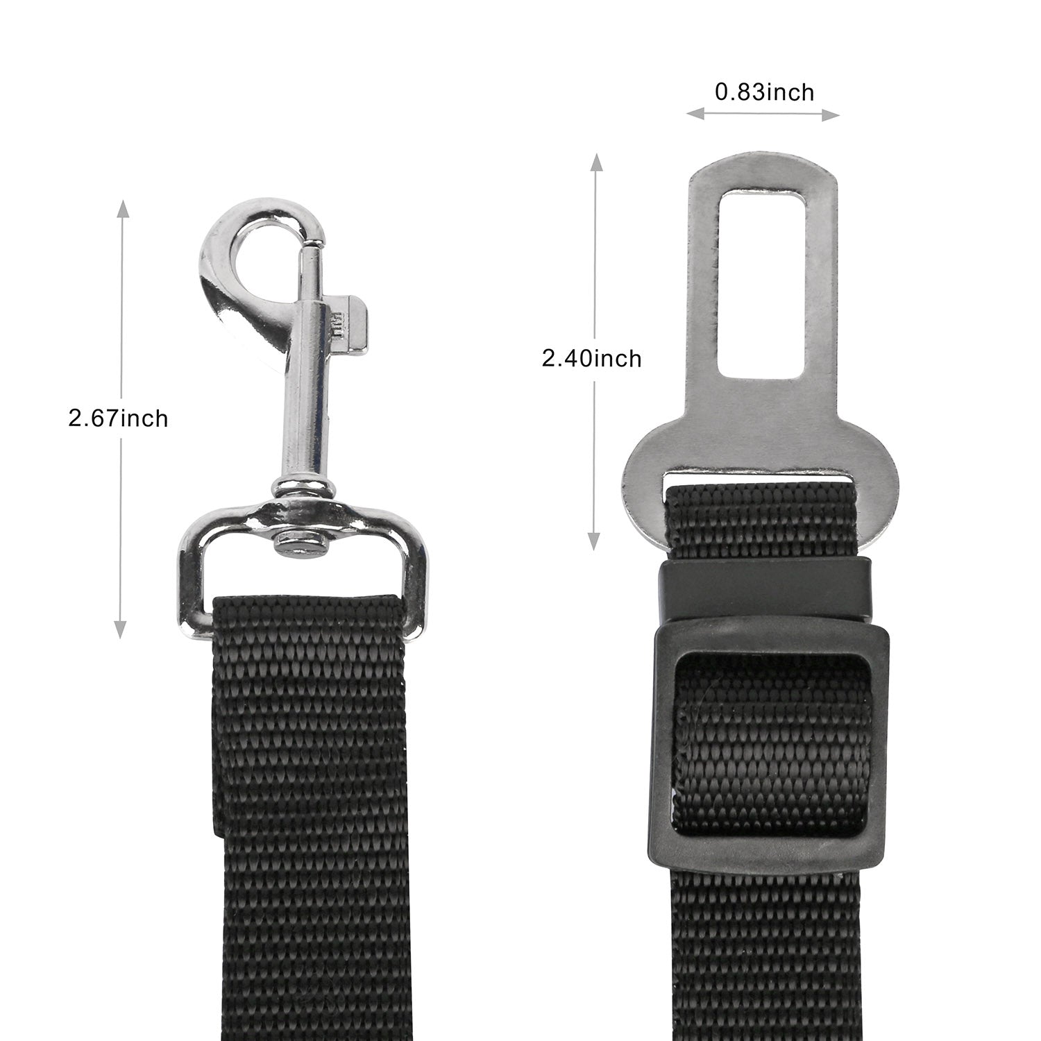 2Pcs Pet Dog Seat Belt Leash Adjustable Pet Dog Cat Safety Leads Harness Car Vehicle Nylon Fabric Seatbelt Strap - 5 - CJ