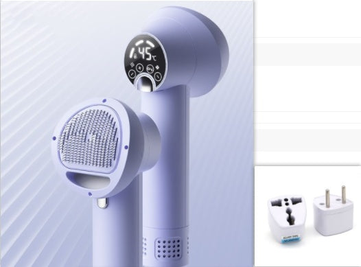 Smart Pet Hair Dryer Dog Golden Retriever Cat Grooming Hairdressing Blow & Comb Silent No Harm Pet Cleaning Supplies Pet Products - 0 - CJ - Purple - EU - CJMY175296005EV