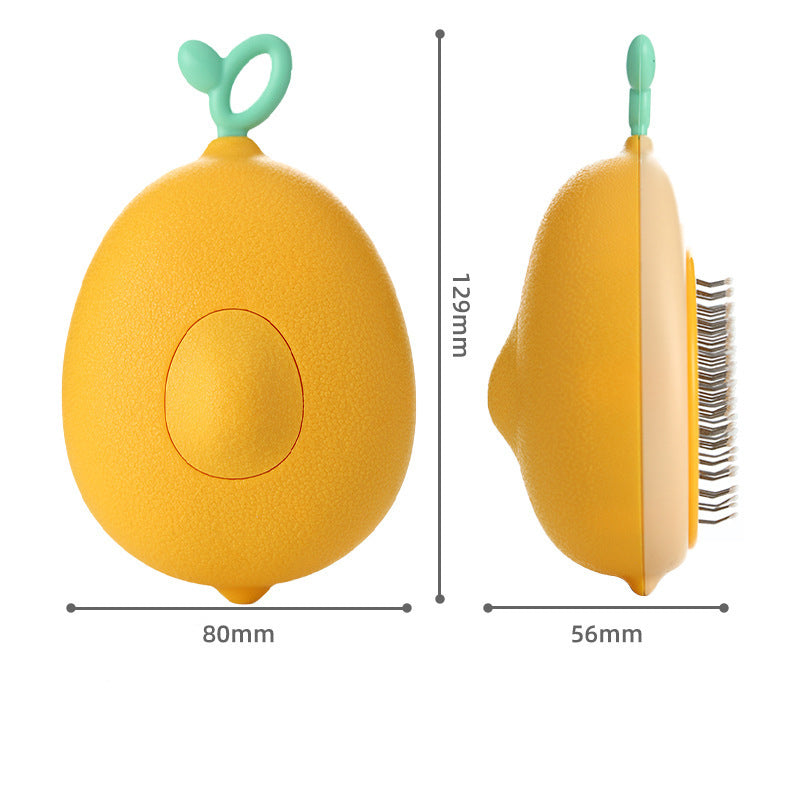 Creative Cat Grooming Comb Portable Massage Brush One - Button Remove Floating Hair Scraper Cats Dogs Pet Self Cleaning Tool Accessories - 5 - CJ