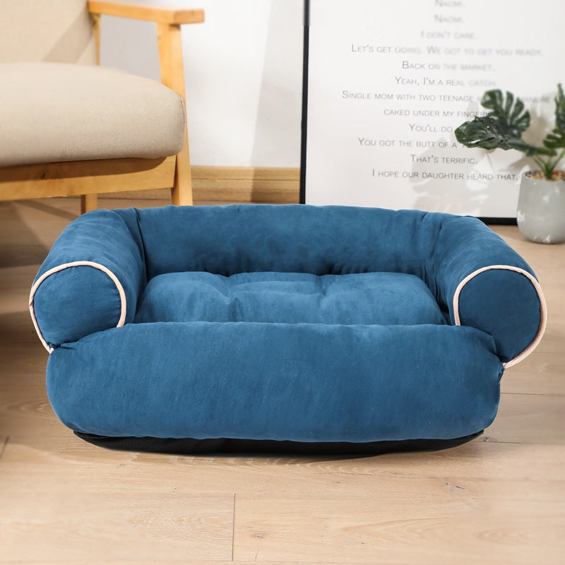 Dog Sofa Bed Sleeping Bag Kennel Cat Puppy Sofa Bed Pet House Winter Warm Beds Cushion - 0 - CJ - Blue - 5XL - CJGD130106264LO