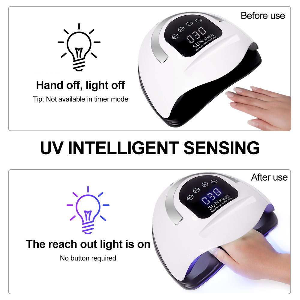 UV LED Nail Lamp Professional LED Nail Dryer For Gel Nails With Removable Base, Touch Screen 4 Timers And Automatic Sensor UV LED Nail Lamp Professional LED Nail Dryer For Gel Nails With Removable Bas - 5 - CJ