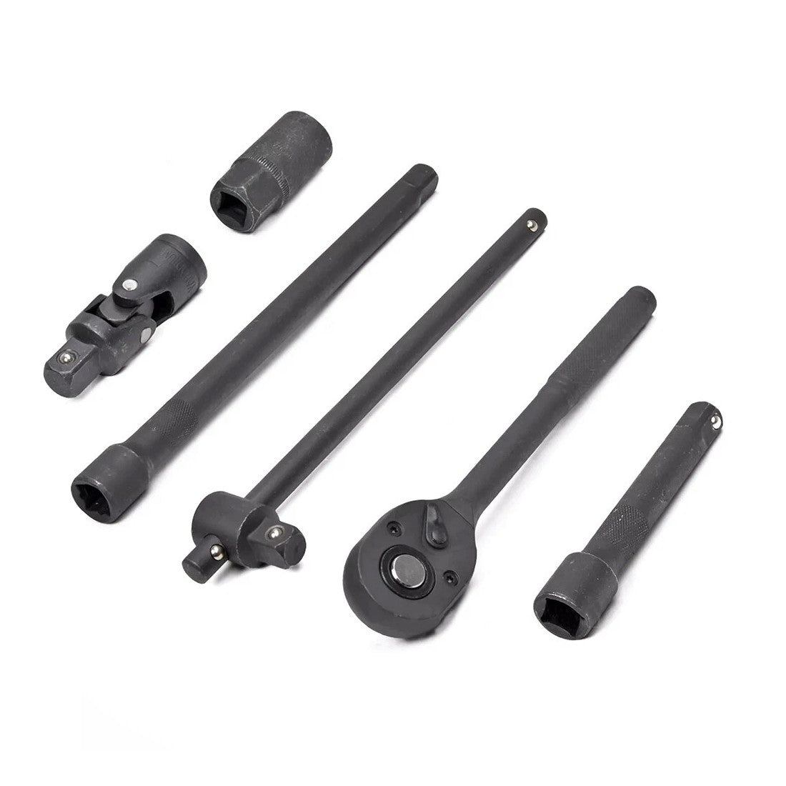 Heavy Duty 1&2 Ratchet Wrench Socket Set 8 - 32mm Metric Extension Bar Metal Case - 5 - cjdropshipping