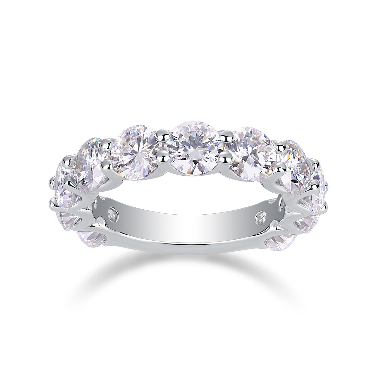 1Dazzling Moments - A Fashionable And Luxurious Jewelry Accessory Set With Moissanite S925 Sterling Silver And Platinum - plated Diamond Prohibit TikTok sales - 5 - CJ
