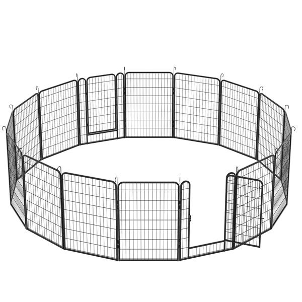 16 Pieces Of Heavy - duty Metal Pet Sports Fence - 5 - CJ
