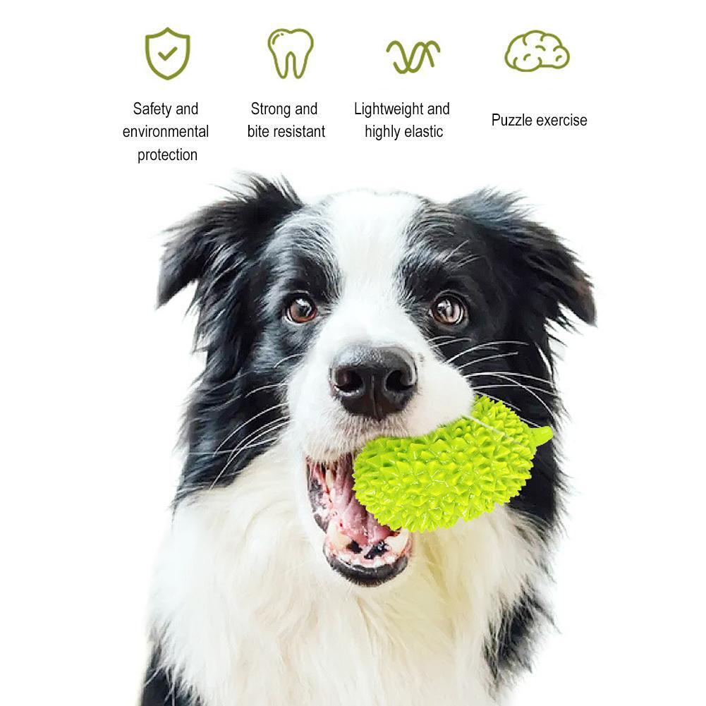 Dog Toys Durian Chew Glue Ball Pet Chewing Toys Dog Tooth Grinding Stick Very Resistant To Biting Teeth Cleaning Balls Puppy Dog Pet Safety Chew Toys Bite - Resistant Puppy Shape Durable Durian - 5 - CJ