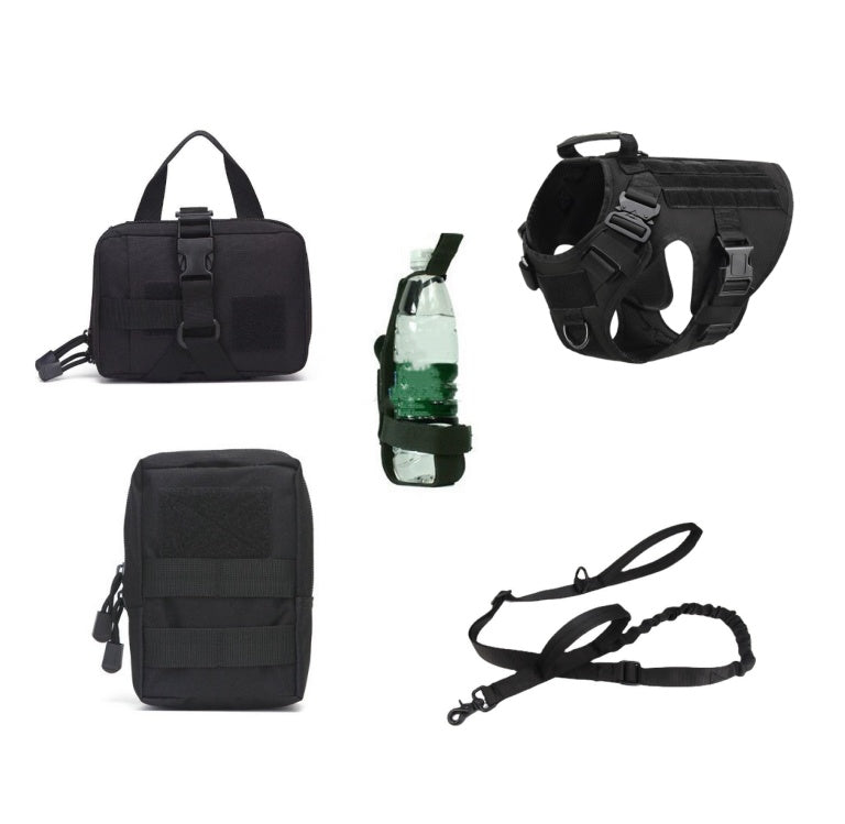 Tactical Dog Harness Pet German Shepherd K9 Training Vest Dog Harness And Leash Set For All Breeds Dogs - 0 - CJ