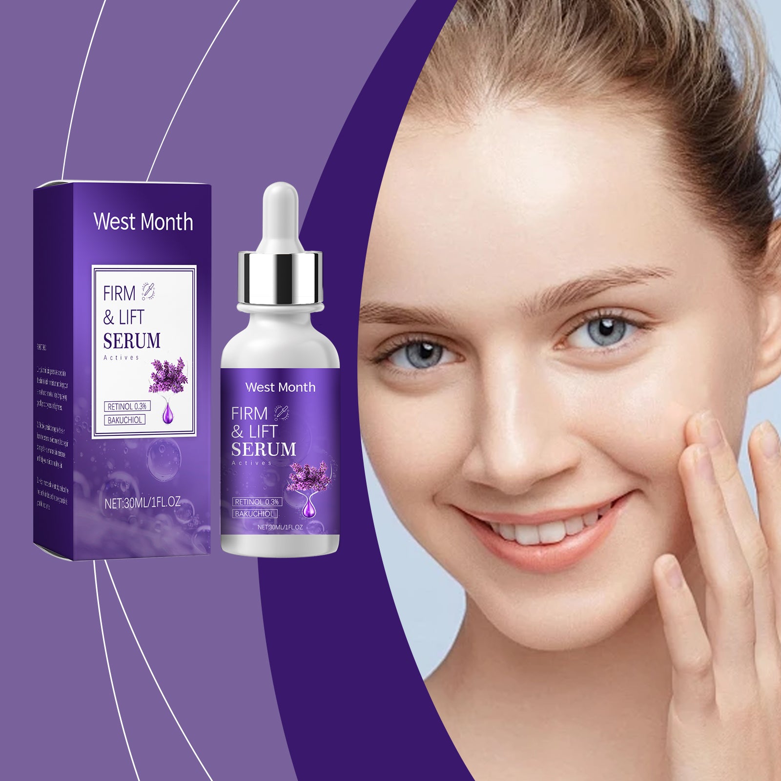 West&Month Retinol Firming Serum, Soothing, Hydrating And Rejuvenating Skin Care Serum - 5 - CJ