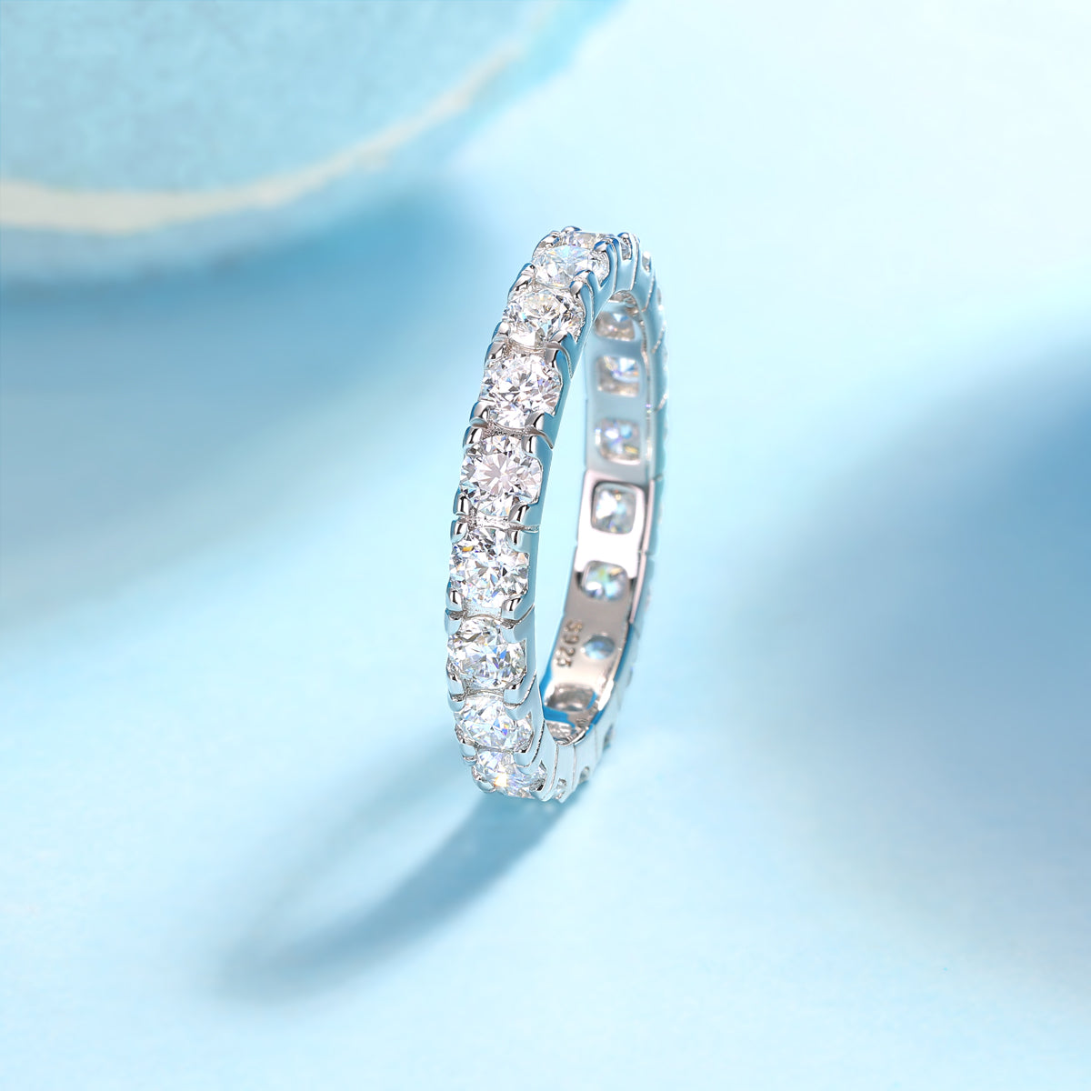 1Starry Sky Diamond Ring Luxury Fashion Set Moissanite Silver Ring Prohibit TikTok sales - 5 - CJ
