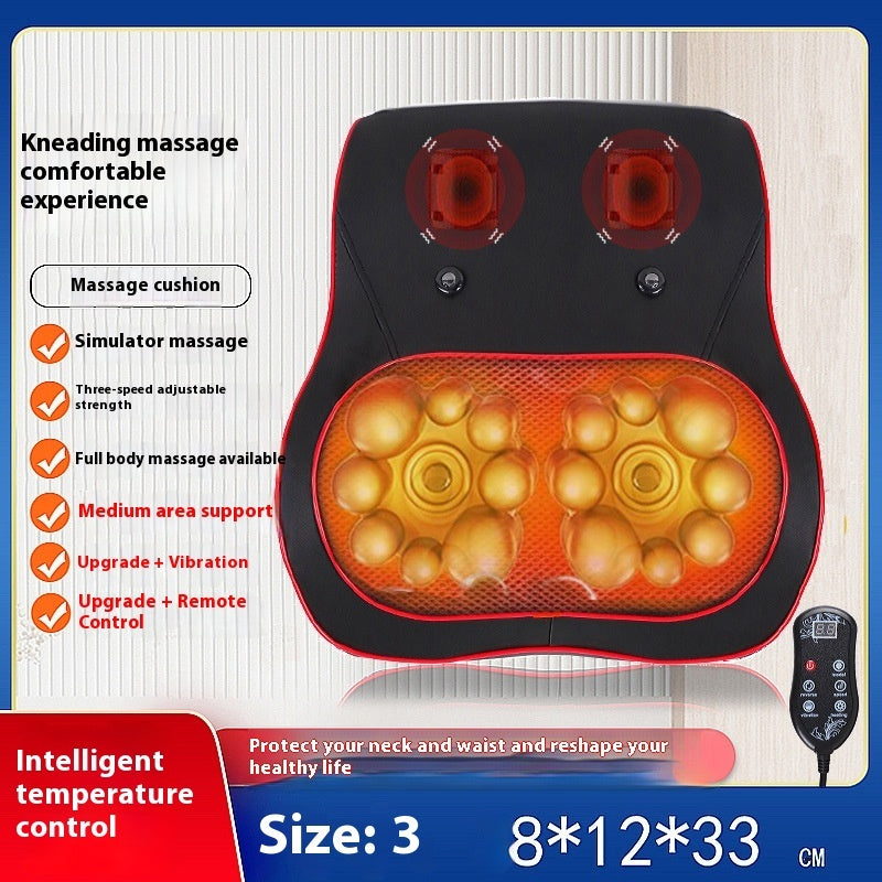 Multi Functional Heating And Vibration Waist Massager - 0 - CJ - Red - US - CJAM244873901AZ