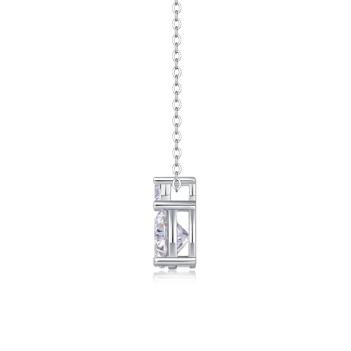 1Jazz Manor - A Fashionable And Luxurious Diamond Jewelry Piece Set With 3 - carat Moissanite S925 Sterling Silver And Platinum - plated Pendant Prohibit TikTok sales - 5 - cj