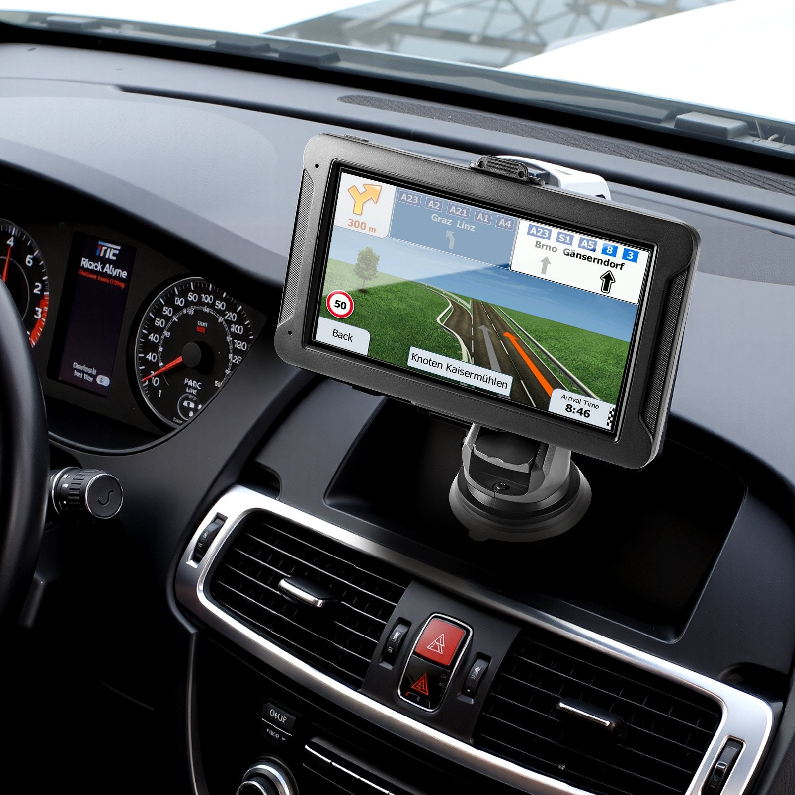 GPS Navigator For Car 7 Inch Touch Screen 16GB GPS Navigation System Dash Cam - 5 - CJ