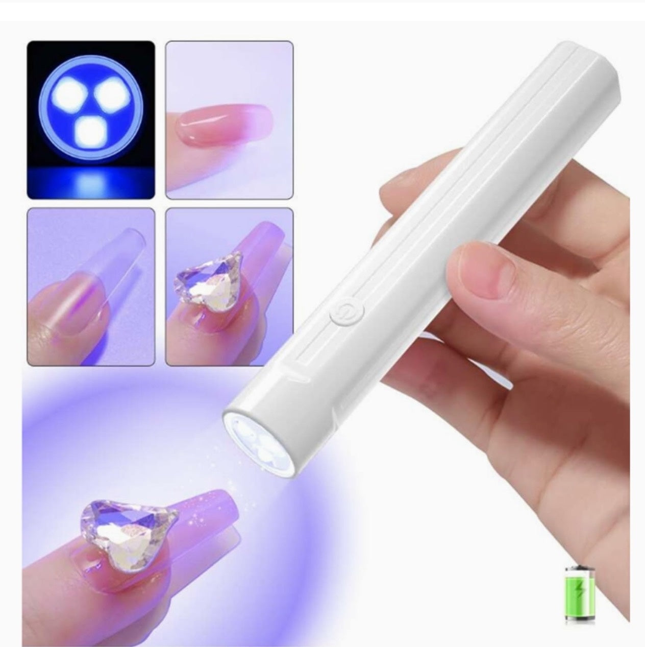 Handheld UV Light For Gel Nails, Mini Nail Light, Portable LED Nail Lamp, Cordless Rechargeable USB Nail Dryer For Fast Curing - 5 - CJ