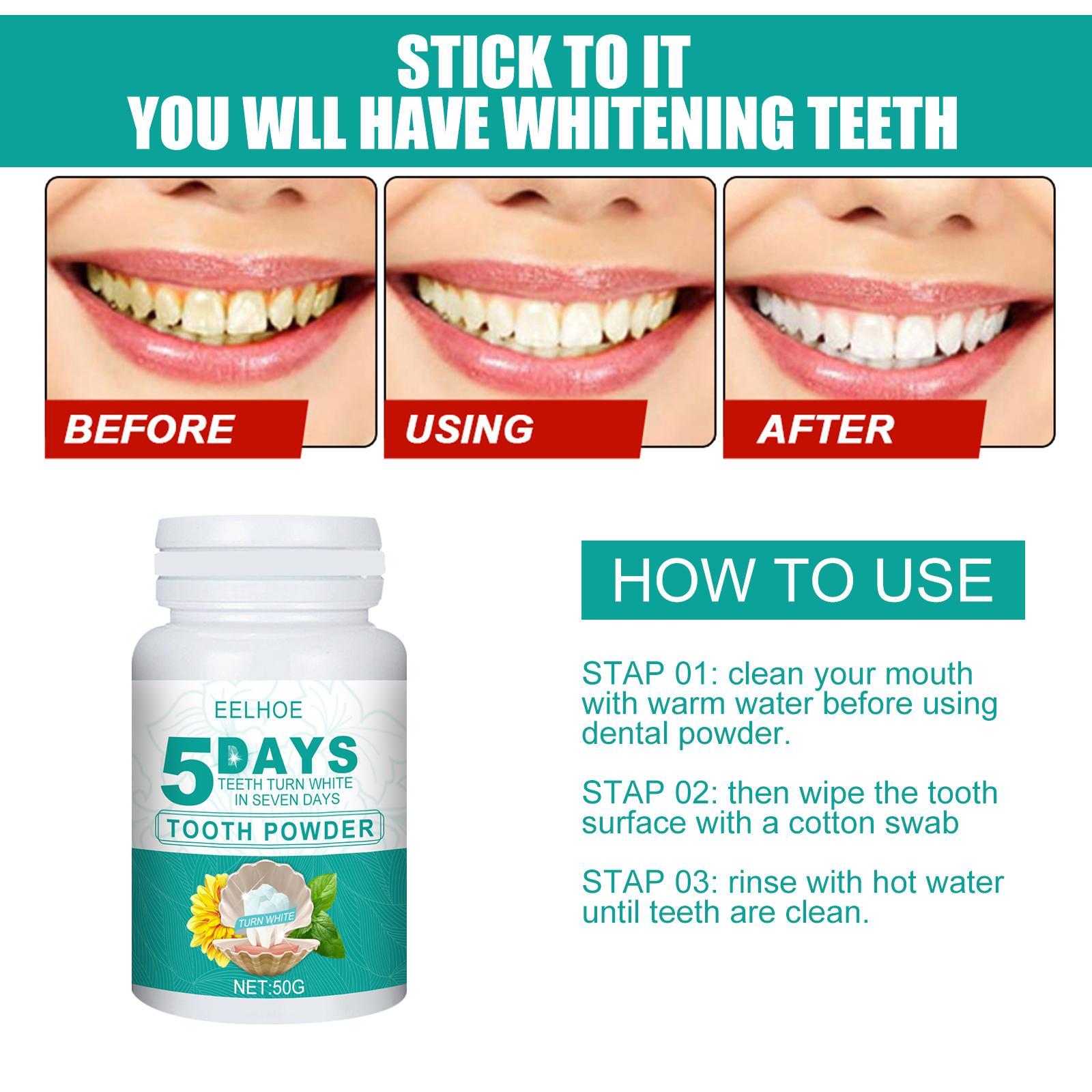 Yierhao Whitening Tooth Powder Cleans Teeth, Removes Dirt And Plaque, And Freshens Breath - 5 - CJ