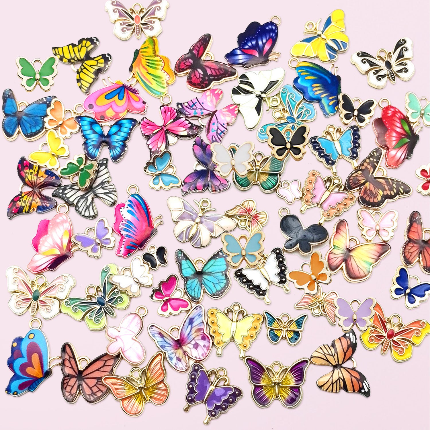 126 Pcs Butterfly Charms - 5 - CJ