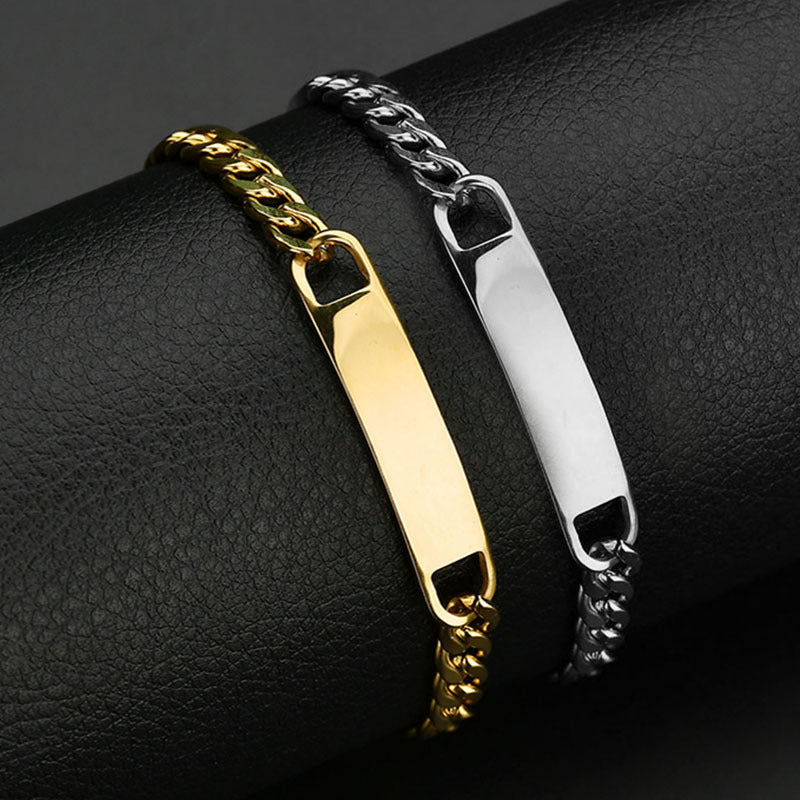 Personalized Human Eye Bracelet DIY Laser Engraved Stainless Steel Couple Bracelet Engraved Portrait Bracelet - 7 - CJ