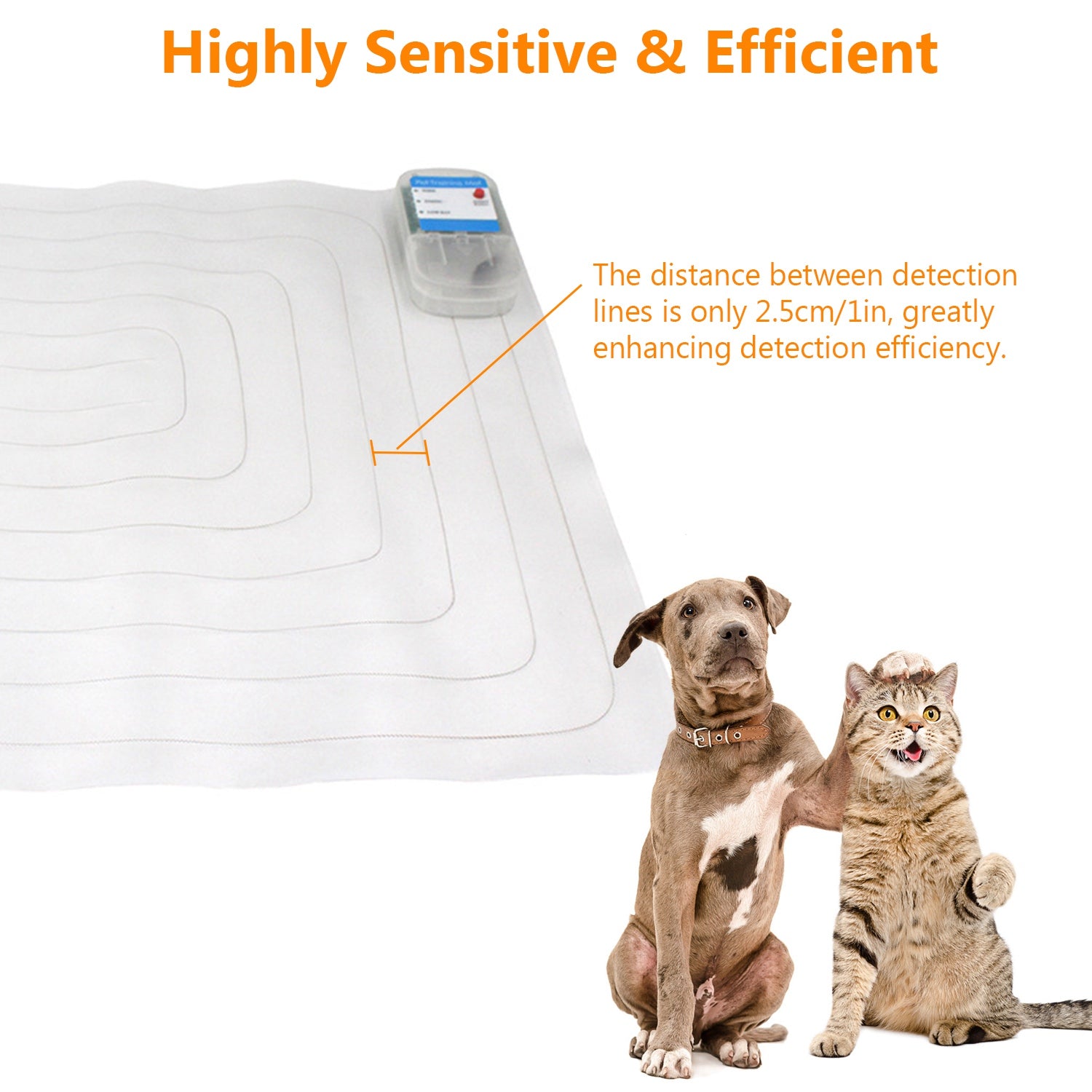 1Pc Electronic Pet Training Mat Indoor Safe Shock Training Pad For Dogs Cats Pet Barrier 60x12in With 3 Training Modes - 5 - CJ